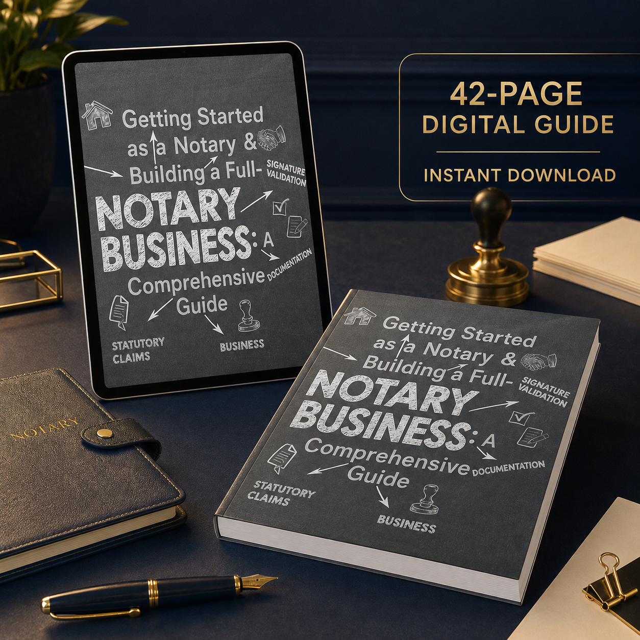 Getting Started as a Notary & Building a Full-Time Notary Business — 42-page digital guide